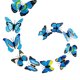 thumbnail image 4 of Wosthever 12 Uds. Pegatinas de pared de mariposas 3D, calcomanías de diseño artístico de doble cubierta, decoración de habitación DIY Decoración del hogar 9, 4 of 4