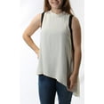 thumbnail image 2 of Rachel Roy Womens Asymmetrical Tank Top, White, Large, 2 of 3