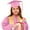 Pink-F, variant on 2025 Toddler Primary School Graduation Cap And Gown Graduation Green Cap And Gown Set 2-3 Years