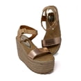 thumbnail image 2 of Sandalia De Plataforma Vida Leve Para Mujer Color Rose Gold Talla 27 Vida Leve MONICA-01-ORO, 2 of 5