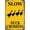 Warning Sign 1, variant on Slow Grandparents at Play - 8"x12" Vintage Traffic Warning Sign, Humorous Safety Decor for Home Business Residential Area
