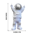 thumbnail image 3 of YXVWKN Creative Astronaut Small Decoration Desktop Astronaut Figurine Astronaut Figure Desktop Ornaments Resin Outer Space Birthday Cupcake For Kids Party Gift "A", 3 of 6
