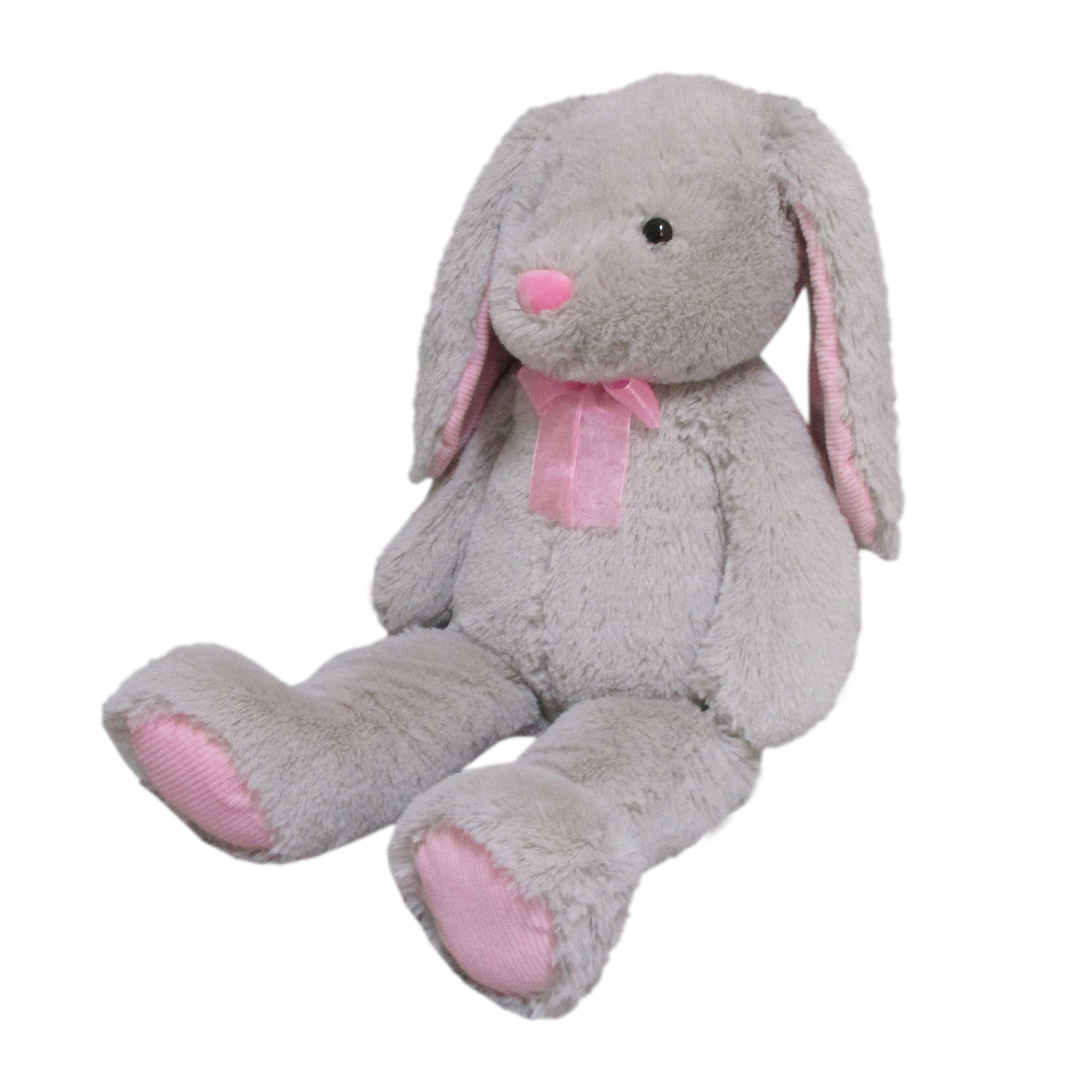 Way To Celebrate Plush 35" Large Bunny Plush, Grey - image 5 of 9