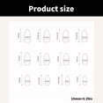 thumbnail image 5 of JZROCKER Almond Press on Nails French Styles False Nails Glossy Acrylic Nails Stick on Nails Manicure Nails Accesories for Women, 5 of 7