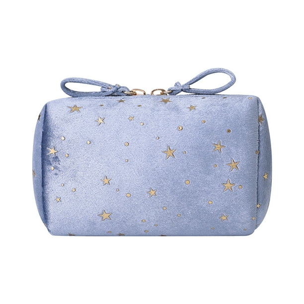 Baúles de almacenamiento, organizadores y almacenamiento de armario, organización y almacenamiento, neceser de terciopelo, portátil en cualquier lugar, bolso de mano de franela con forma de estrella,