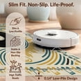 thumbnail image 6 of Design&I 9'x12' Washable Area Rug Wet Funky Vinyl Musical Cd Circle Symmetrical Beat Tapete Redondo for Dining Room, Basement, Large Office, Snag-Free, 6 of 7