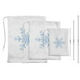 thumbnail image 3 of Darling Souvenir White Snowflake Christmas Party Supplies Favor Bags Gift Pouches 15 Pieces, 3 of 5