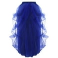 thumbnail image 5 of Fesfesfes Skirts for Women Tulle Long Skirt High Waist Ruffle Floor Length Wedding Puffy Maxi Skirts, 5 of 9