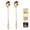 Rose Gold, variant on Fmxomd Long Handle Spoon Coffee Stirrers Premium Stainless Steel Coffee Spoons - Ice Tea Spoons Ice Cream Spoon Cocktail Stirring Spoons Tea Spoons - Silver 1Pack