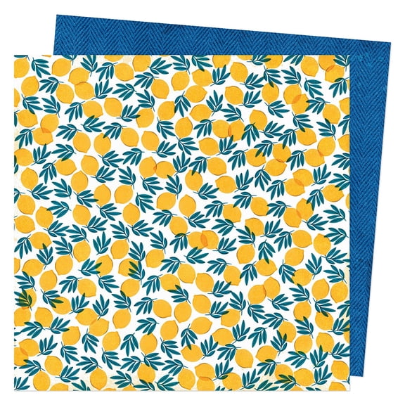 Vicki Boutin Where To Next Double-Sided Cardstock 12"X12"-Lemon Twist
