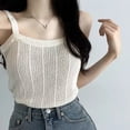 thumbnail image 1 of Womens Spring Knitted Camisole Vest For Inner And Outer Wear Slim Fit Hot Girl, 1 of 1