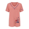 thumbnail image 4 of MEICHEN Women's Short Sleeve Usa 250th Anniversary Patriotic Graphic Tee Fashion Print V Neck T Shirt Blouse 4th of July Patriotic Top, 4 of 4