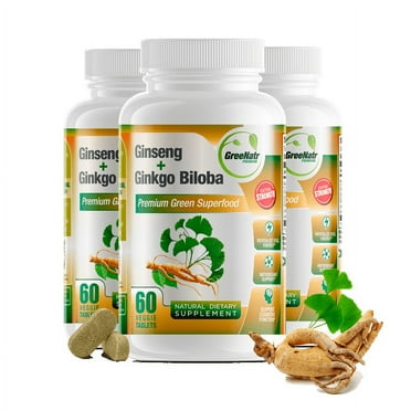 Panax Ginseng and Ginkgo Biloba Cognitive Support (3 Bottles)
