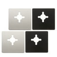 thumbnail image 2 of 4 Pcs Plaque de Réparation de Serrure de Porte Boutons de Porte en Acier Inoxydable Plaque de Renforcement de Porte Bouton de Porte Plaque de Réparation Poignée de Porte Brossée, 2 of 9