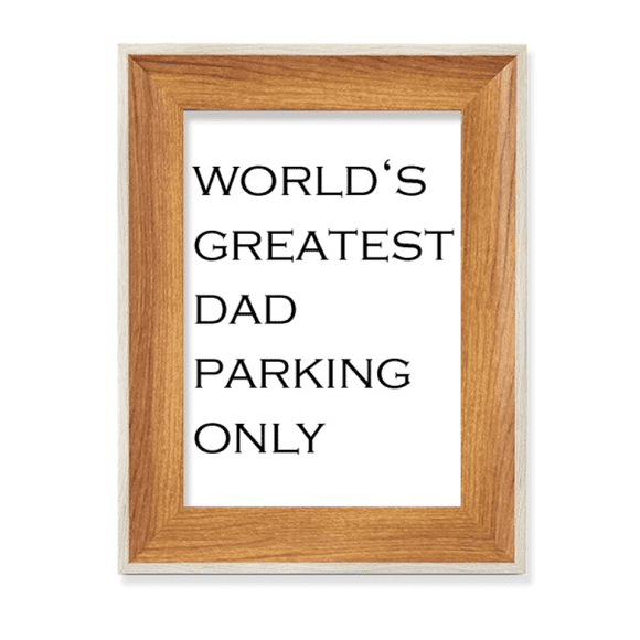World's Greatest Dad Father's Festival Quote Desktop Wooden Photo Frame Display Picture Art Painting Multiple Sets