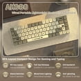 thumbnail image 2 of Ajazz AK680 Backlit Keys Mini Wired Gaming Keyboard with EVA Sandwich, Gray, 2 of 9