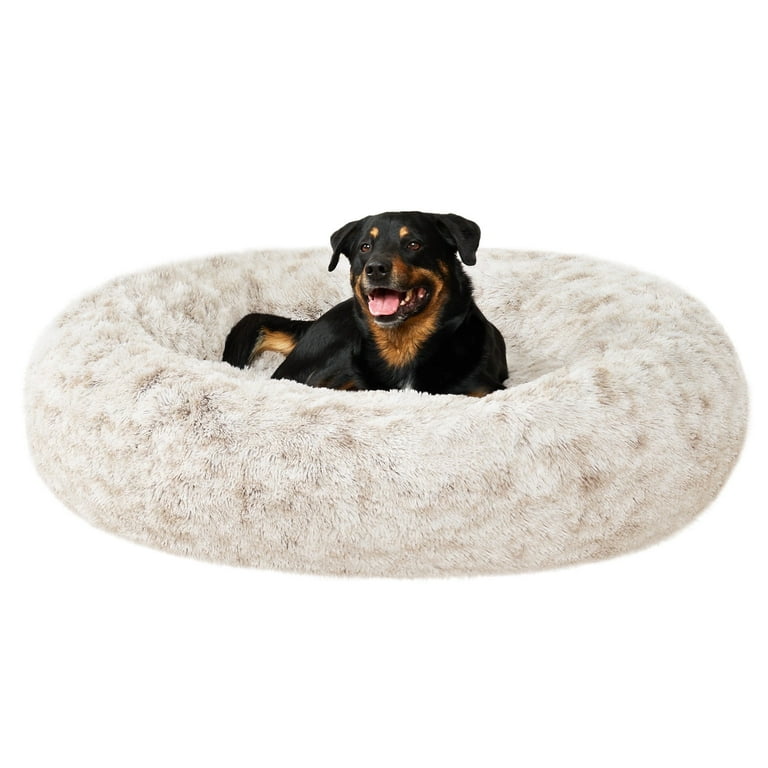 45 Inch Calming Donut Dog Bed, Driftwood, Jumbo photo 1