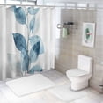 thumbnail image 7 of Awypu Bathroom Shower Curtain Set with Hooks - White Branch Design - Waterproof - Multiple Sizes White, 7 of 7