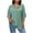 Mint Green, variant on ABATAB Women Plus Size Cotton Linen Shirts Casual Lightweight Solid Color Tee Blouses Loose Fit Half Sleeve Collared Vacation Tops(X-Large,White)