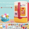thumbnail image 4 of Coral Red Electric Kids Play Refrigerator Toy with Light Effects - Interactive Pretend Play for 4-6 Year Olds, Parent-Child Educational Toy, Safe Durable Plastic, Simulated Ice Dispenser, Ideal Gift, 4 of 6