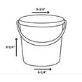 thumbnail image 2 of House Naturals Plastic Bucket with Screw on Lid - Food Grade 2 Gallon Container - Made in USA (Pack of 5), 2 of 5