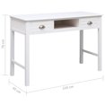 thumbnail image 4 of vidaXL Writing Desk White 110x45x76 cm Wood, 4 of 5