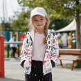 thumbnail image 5 of POLERO Girls Hoodie A Girl Who Loves Butterfly Jacket Sweatshirt with Pocket Winter Coat Jacket for Girls Zip Hooded Long Sleeve Tops, Size S, 5 of 7