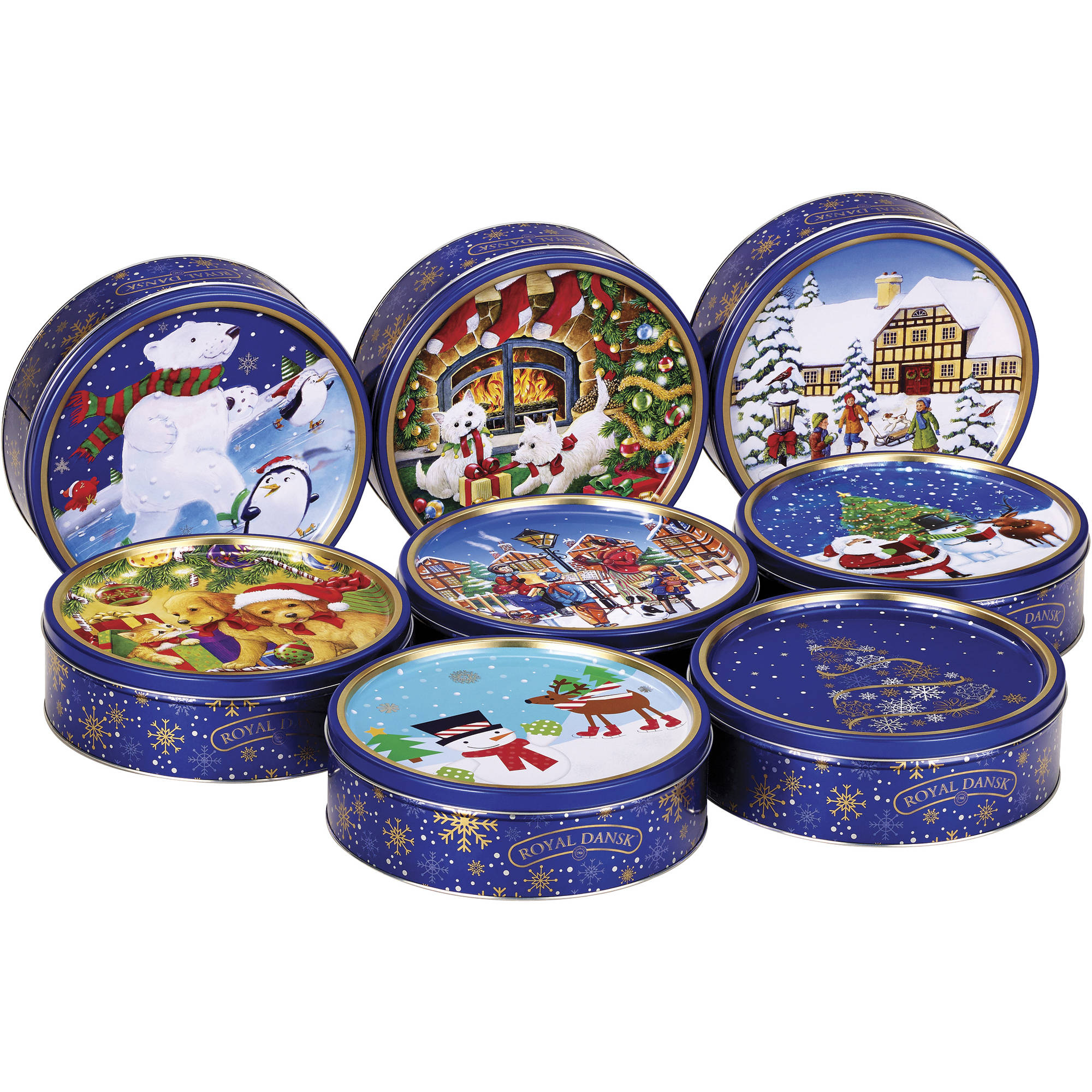 Walmart christmas cookie tins