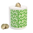 thumbnail image 2 of Irish Piggy Bank, Gaelic Nature Garden Theme Spring Clovers with Hearts Freshness, Ceramic Coin Bank Money Box for Cash Saving, 3.6" X 3.2", Lime Green Pistachio, by Ambesonne, 2 of 4