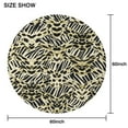 thumbnail image 6 of Zebra and Leopard Print Pattern Round Tablecloth 60"x60",Wrinkle Wipeable Table Cloth for Kitchen Dining Room Picnic Patio Party, 6 of 6
