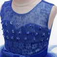 thumbnail image 6 of 4-14Y Girls Flower Dress Embroidery Cutout Back Pageant Prom Ball Gown, 6 of 7