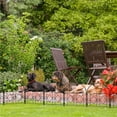 thumbnail image 4 of L 16.5 in. x W 12.6 in. Double Arched Garden Decorative Fence, No-Dig Fence, Rustproof Metal Fence (20 pcs), 4 of 7