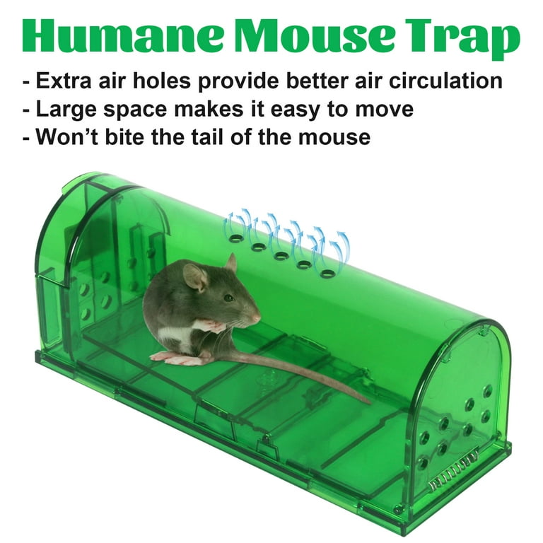 Humane Catch and Release Indoor Outdoor Mouse Traps Pack of 2 Easy