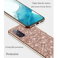 thumbnail image 4 of Phone Case for Samsung Galaxy S20 FE Case Glitter Sparkle Gold, Samsung S20 FE 5g Case Silicone Anti-Fingerprint Glamorous Bling Shiny Cover Thin (Pink), 4 of 14