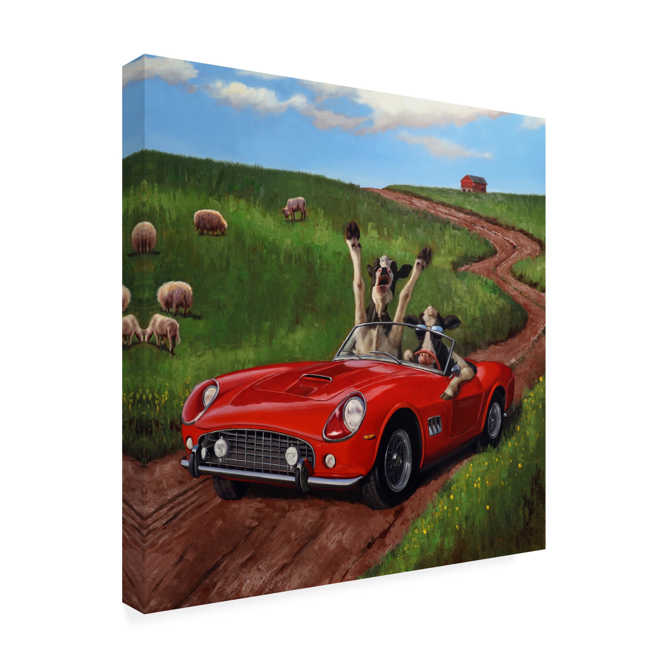 Canvas Wall Art - Lucia Heffernan 'The Runaways' Wall Art for Living Room, Bedroom, or Office Décor by Trademark Fine Art - 24 x 24 Inches