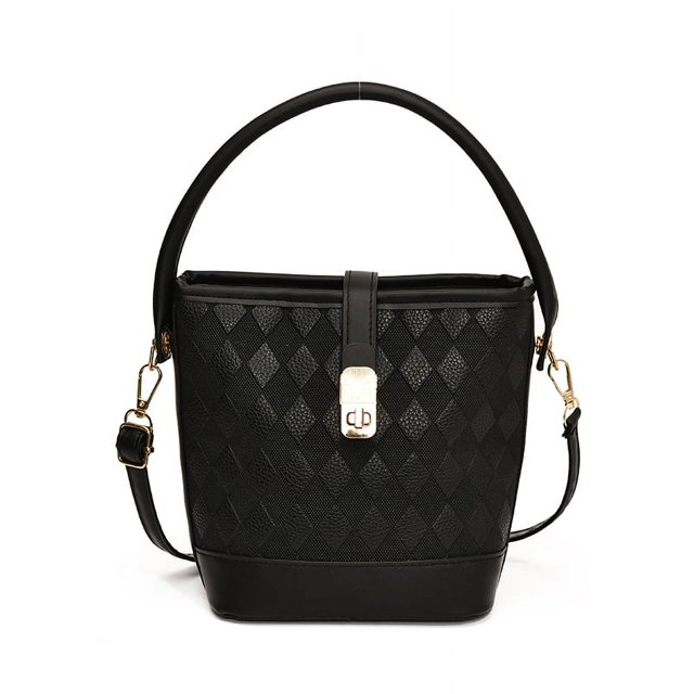 Bolso Hombro Lujo Cruzado Tipo Cubo para Mujer Cuero PU