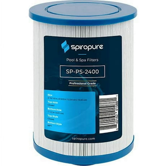 SpiroPure Replacement for Freeflow Spas FF-100 Unicel 4CH-23 Pleatco PFF25TC-P4 Filbur FC-2400 Hot Tub Spa Pool Filter Replacement Cartridge