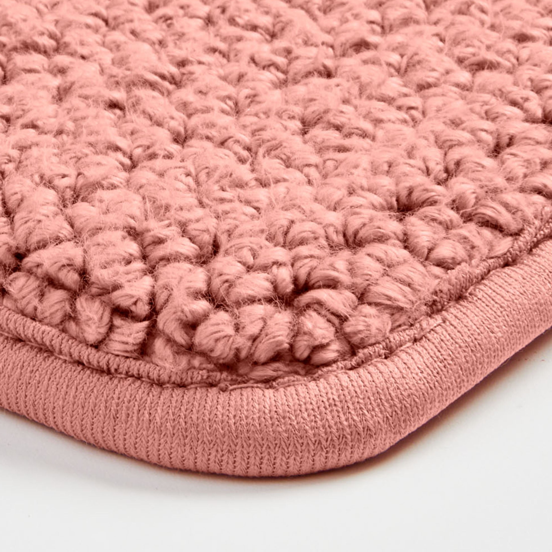Better Homes & Gardens Signature Soft Cotton Memory Foam Bath Rug, Old Rose, 20" x 34"
