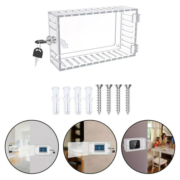Thermostat Covers Wall Mounted Large Combination Locks Clear Box Guard