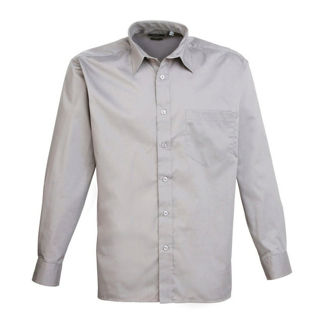 Premier Mens Poplin Long-Sleeved Shirt