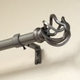 thumbnail image 4 of Lumino 1" Pewter Prima Cage Adjustable Single Curtain Rod Set, 42"-120", 4 of 5