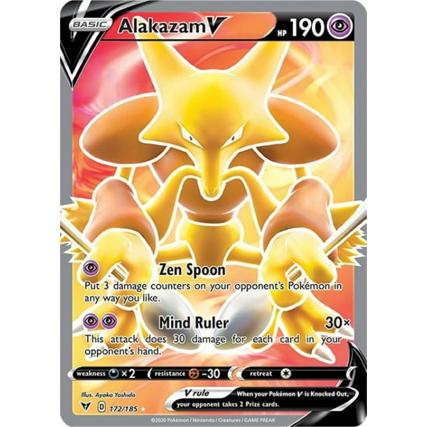 Pokemon Vivid Voltage Alakazam V 172 Walmart Com