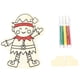 thumbnail image 2 of Ganfancp Navidad Decoraciones de Madera Diy Pintura Juguetes Educativos para Niños Ofertas Del Día 1 Colgante 3 Bolígrafos, 2 of 4