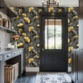 thumbnail image 6 of Peel and Stick Wallpaper Nature Inspired Ginkgo Leaves Ornamental Vines Gold Wall Mural 17.7in x 9.8ft Self Adhesive Removable Wall Paper Renter Friendly Wallpaper for Nursery Bedroom Cabinets, 6 of 8
