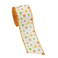 thumbnail image 4 of Cinta con borde de alambre de Pascua, cinta de tela para manualidades DIY, rollo de cinta para envolver moños, A, 4 of 6