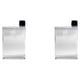thumbnail image 3 of Bewildely Botella de agua Taza para beber Diseño especial transparente Accesorios para el hogar de gran capacidad Botellas planas Contenedor de Transparente 420ML 2piezas, 3 of 6