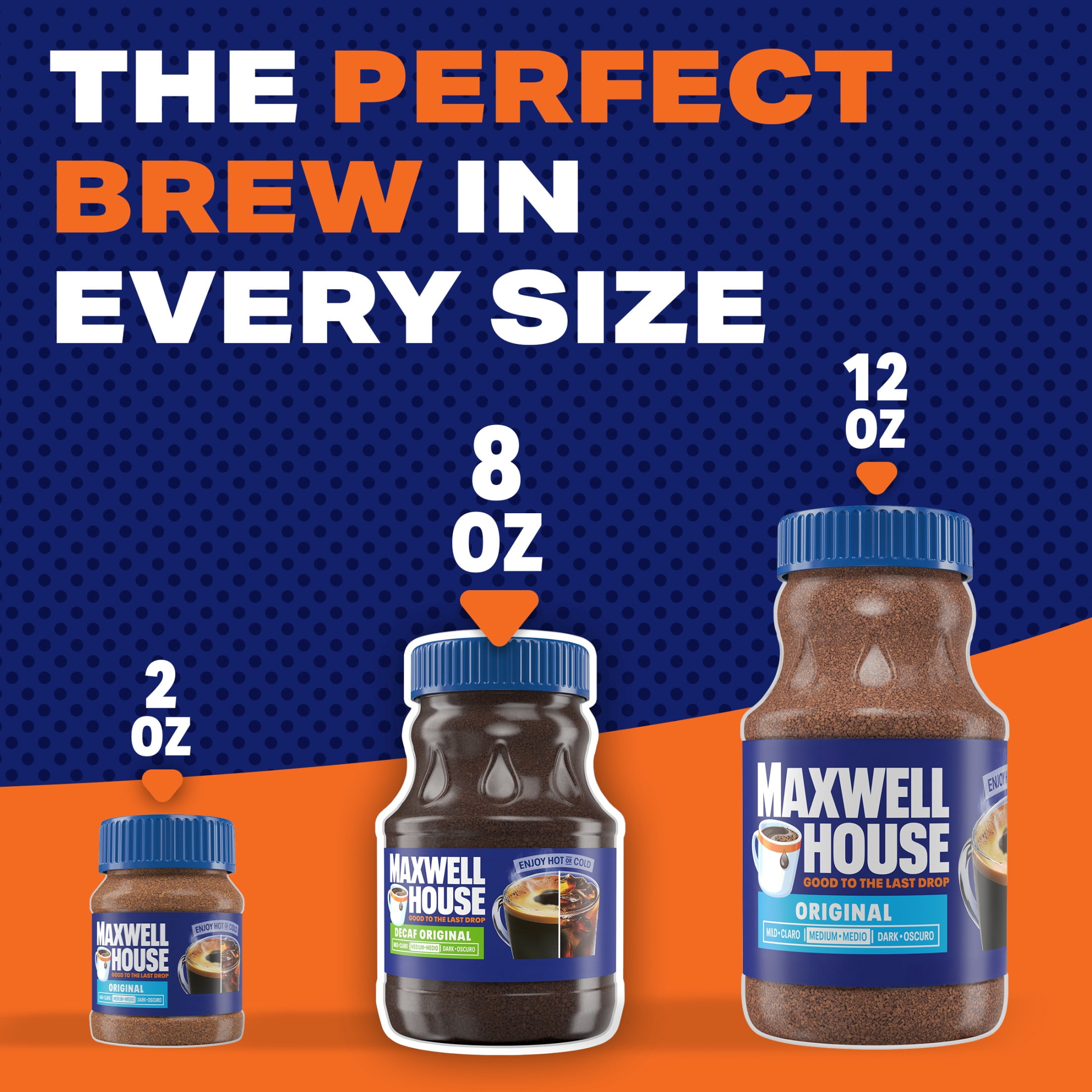 Maxwell House Original Roast Decaffeinated Instant Coffee, 8 oz Jar
