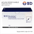 thumbnail image 2 of Aguja Vacutainer 22g X 38 Mm Bd Negra Caja Con 100 Pzas BV VACUTAINER AGJ360211N, 2 of 5