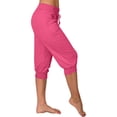 thumbnail image 3 of Women's Sweatpants Capri Pants Workout Exercise Cropped Joggers Running Drawstring Lounge Pants Side Pockets Ladies Comfy Plus Size 2026 Trendy Outfits Lightweight Cute Fashion Dressy Clothes, 3 of 7