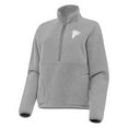 thumbnail image 2 of Women's Antigua  Gray Atlanta Falcons Figure Half-Zip Sweatshirt, 2 of 4